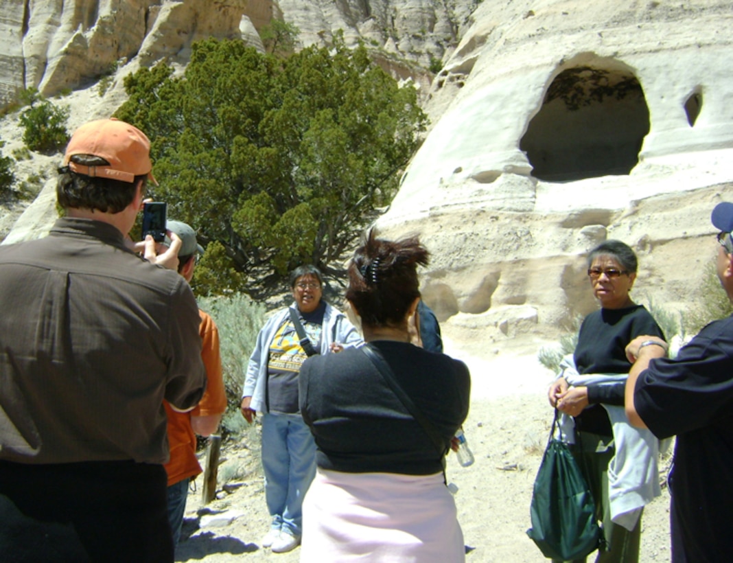 Students were taken to Kasha-Katuwe Tent Rocks, considered a significant place by the Cochiti.
