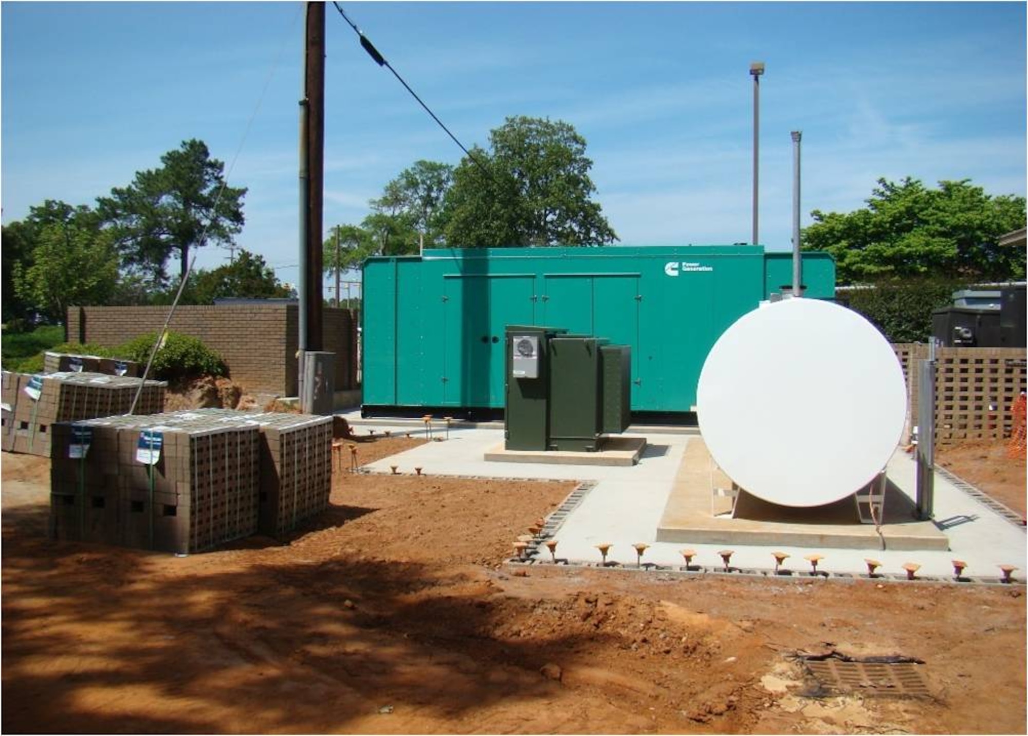 A new generator has been upgraded from an older model at Shaw Air Force Base, S.C. Almost $145 million in projects are underway this year on base, not including the housing construction. Much of it will improve life here. (U.S. Air Force courtesy photo/Released)