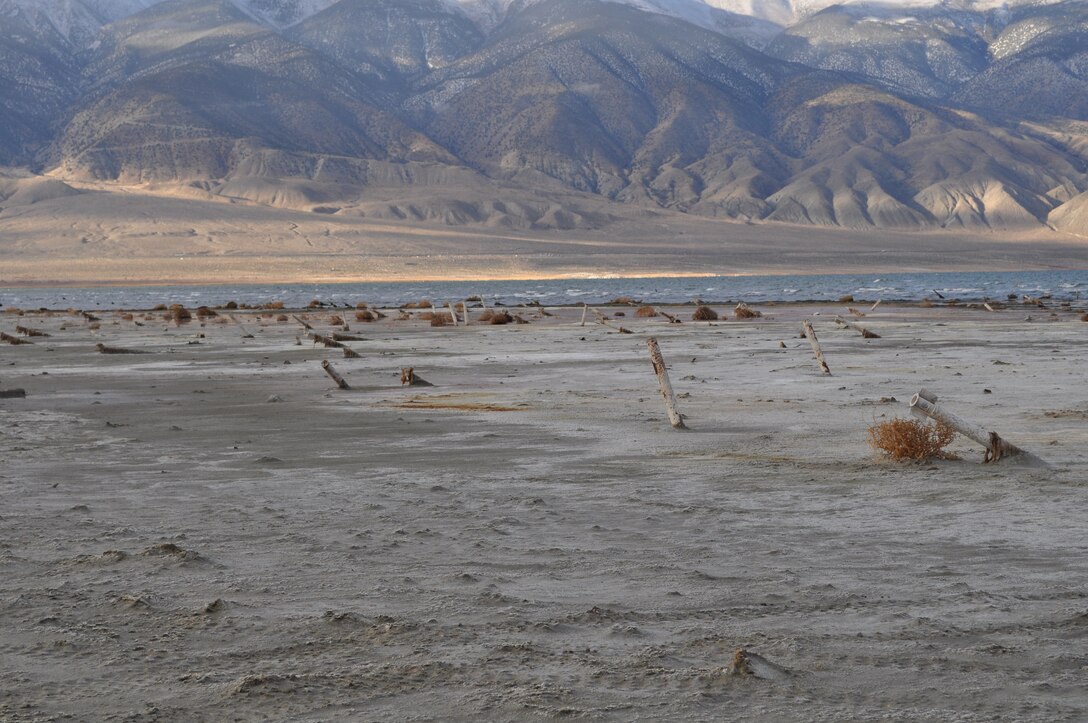 WALKER LAKE, Nev. — Exposed munitions test fired from the 1940s to the 1970s were exposed from receding water levels of Lake Walker, Nev. The munitions were destroyed in place and and more than 65 tons of munitions debris were removed.
