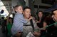 Staff Sgt.Scott Dozier, a Reservist with the 940th Civil Engineering Squadron, arrives home to a warm welcome from family, friends and fellow 940th Wing Reservists at the Sacramento International Airport, June 10, 2012. The Patriot Guard Riders were also on hand as Dozier and eight other 940 CES members from Beale Air Force Base,  returned to California from a 6-month deployment to Southwest Asia. (U.S. Air Force photo by Senior Master Sgt. Robert Pfenning)