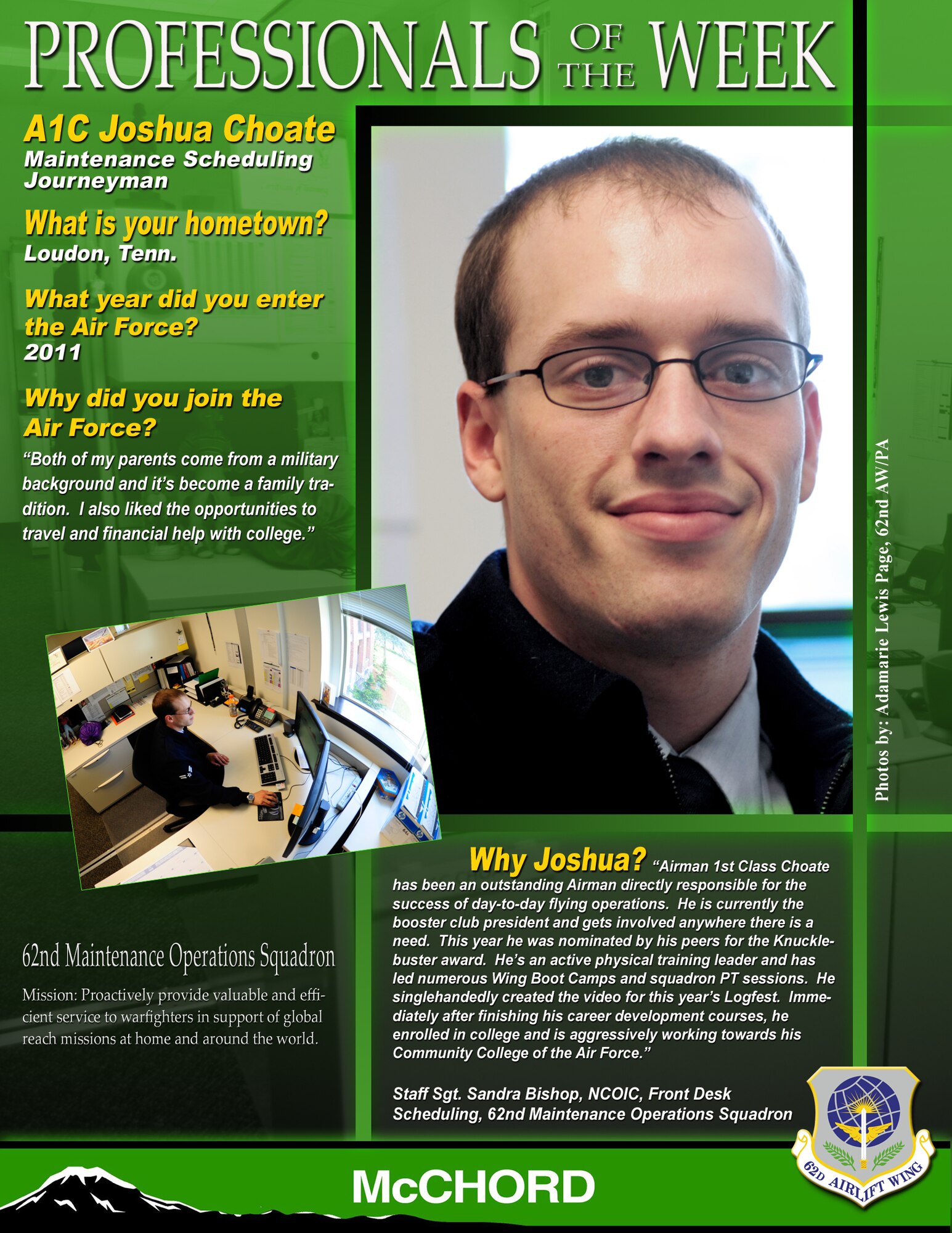 Airman 1st Class Joshua Choate (U.S. Air Force graphic/Adamarie Lewis-Page) 
