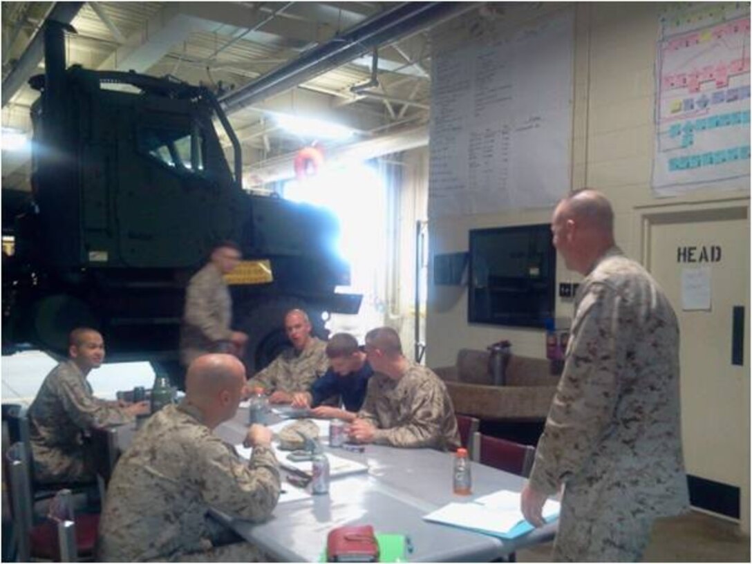 Maintenance Shop conducting a CPI meeting.