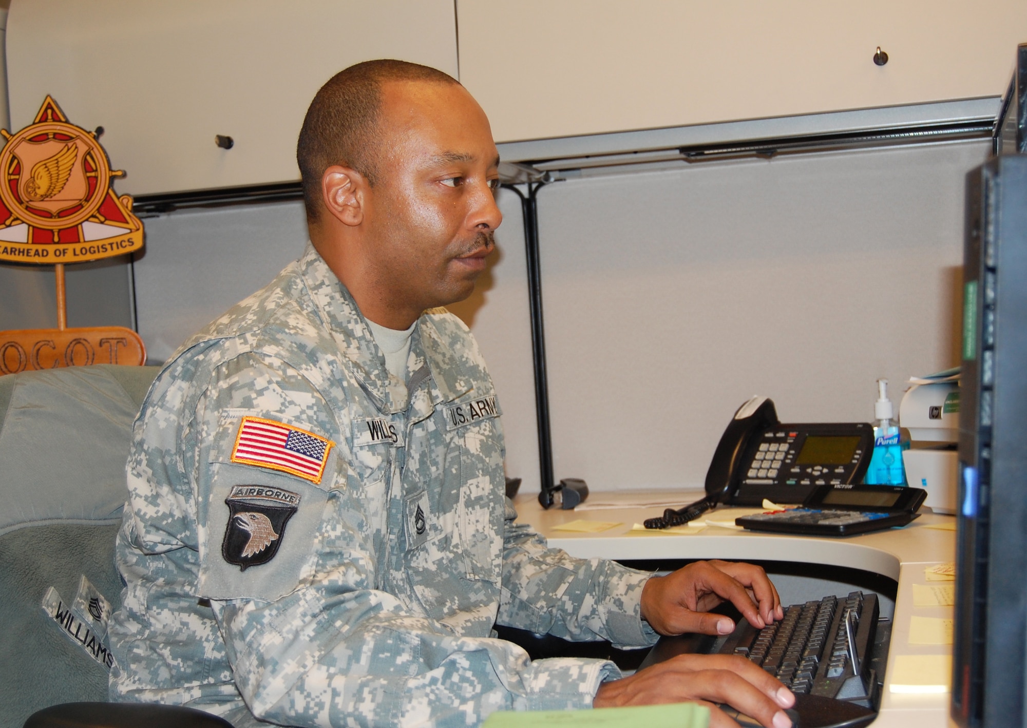 Sgt. 1st Class Kenneth Williams, a career management noncommissioned
officer for the chief of transportation office at Fort Lee Va., says that with the availability of new resources on the Army Career tracker, creating his individual development plan has been a simple and easy process. (U.S. Army courtesy photo/Released)  
