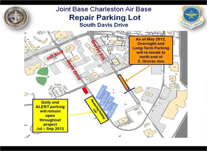 Be preparred for the parking lot on South Davis Dr., to be repaved.