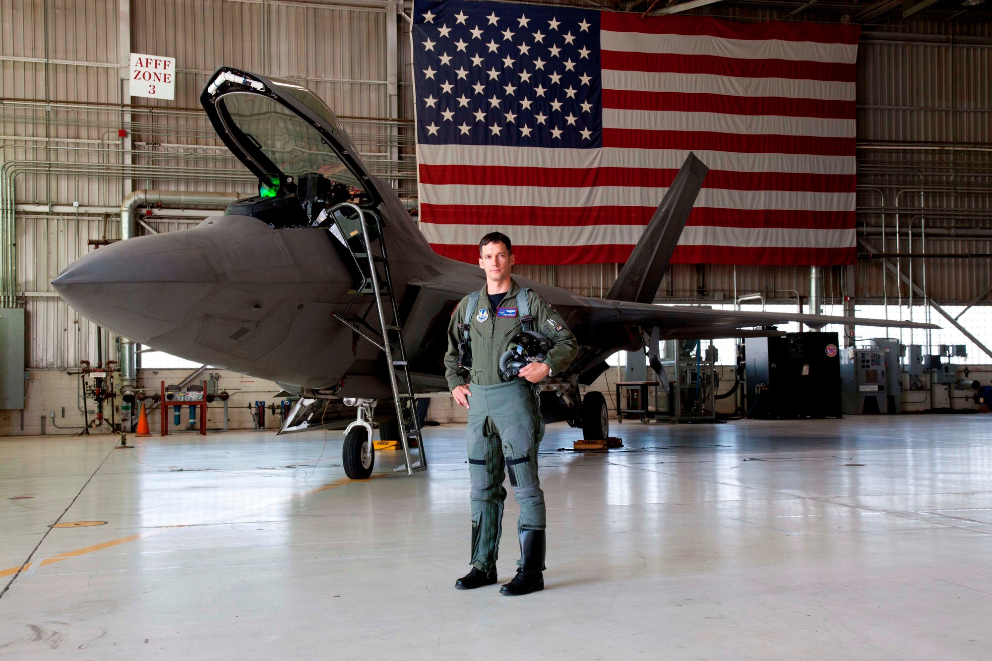 Maj. Chris Keithley, 411th Flight Test Squadron assistant director of operations. (U.S. Air Force photo by Kevin Robertson/Lockheed Martin)