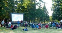 McChord Field debuted its Outdoor Cinema last summer. Bring blankets, lawn chairs and healthy appetites and relax with friends. (Courtesy photo)