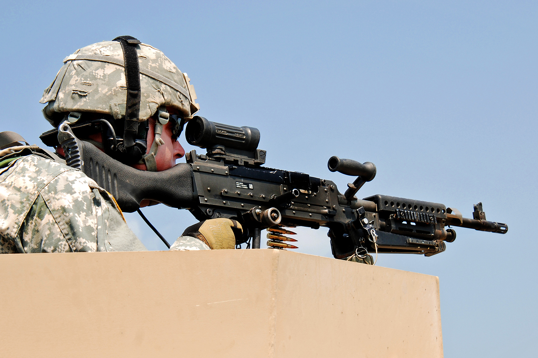 Army Pfc Jason Martindale Qualifies With A 50 Caliber Machine Gun Mounted On A Humvee During Army Pfc Jason Martindale Qualifies With A 50 Caliber Machine Gun Mounted On A Humvee During