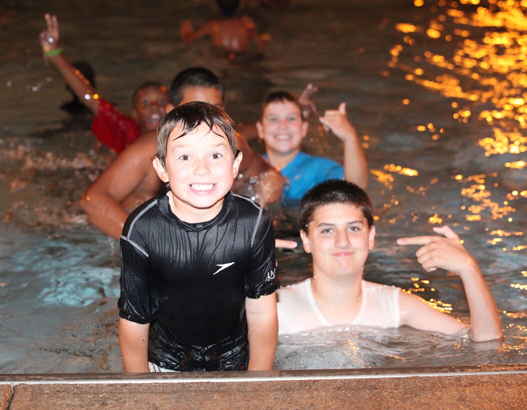 Children swim during the Summer Pool Party hosted by Marine Corps Community Services’ Tarawa Terrace Community Center aboard Marine Corps Base Camp Lejeune’s residential area June 16. 

