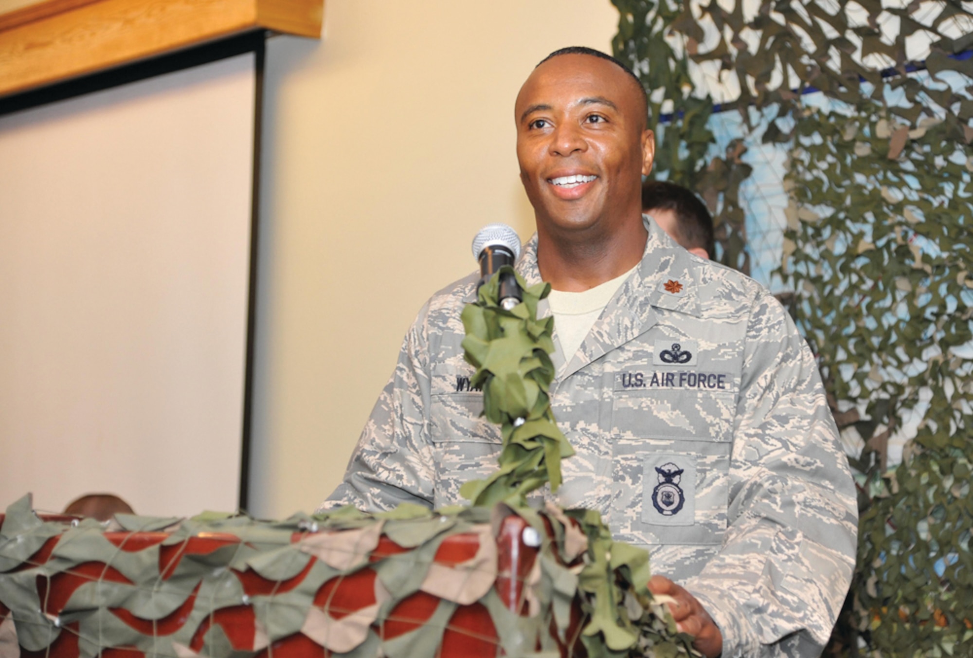 Maj. Lawrence Wyatt took command of the 65th Security Forces Squadron June 27. (Photo by Guido Melo)