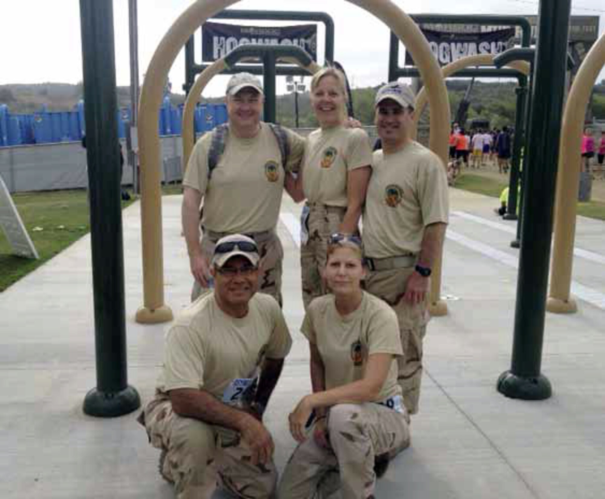 Team March members participated under the name of, “Team Sky Gods,” during the 2012 Hard Corps, Armed Services YMCA Mud Run at Camp Pendleton, Saturday, June 16. (Courtesy photo to U.S. Air Force)