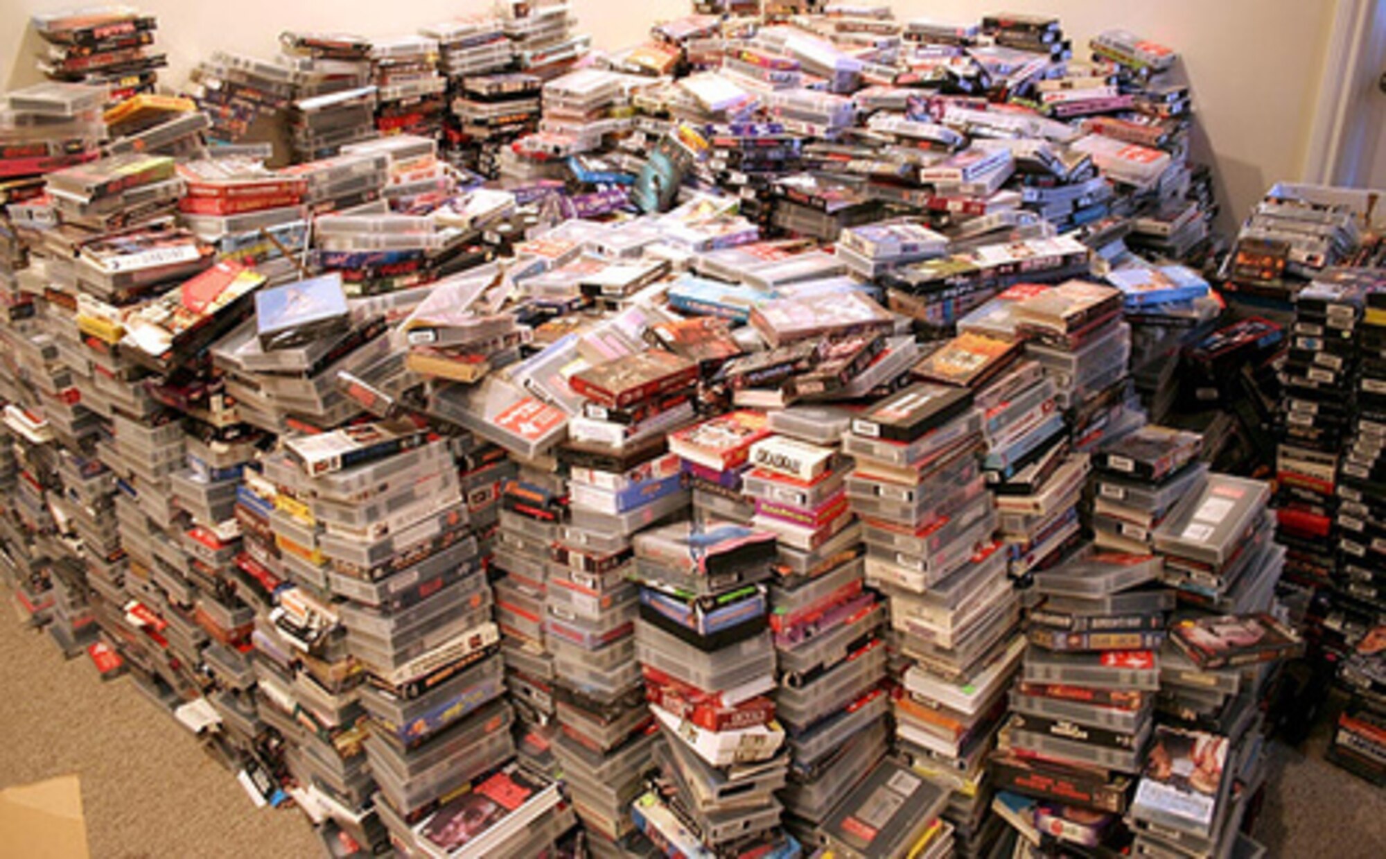 No idea what to do with all the left over VHS tapes? (U.S. Air Force courtesy photo)