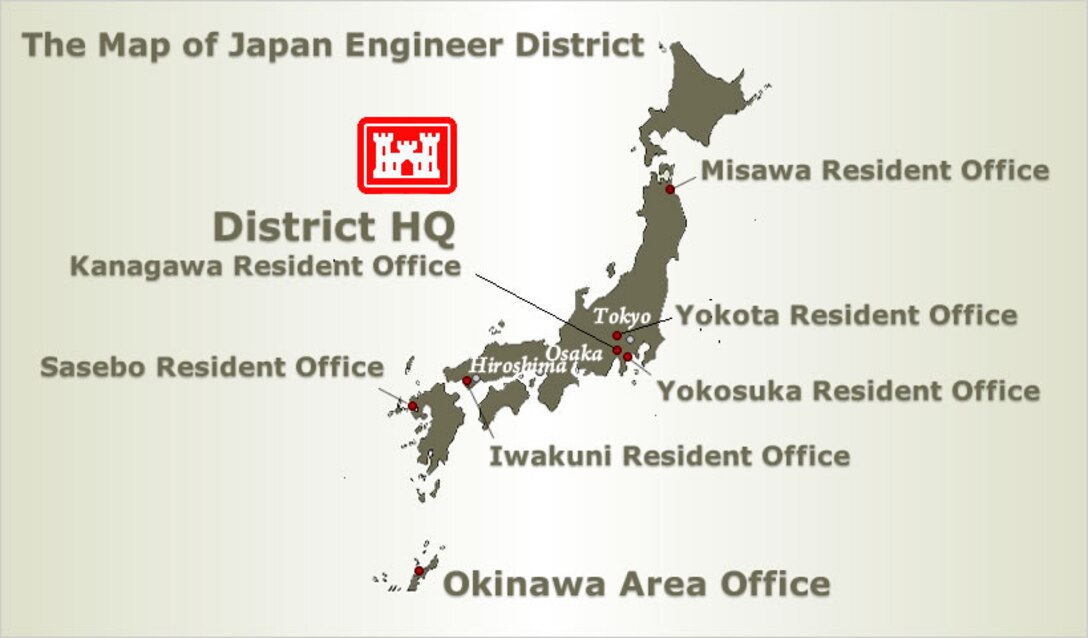 Map of Japan Engineer District