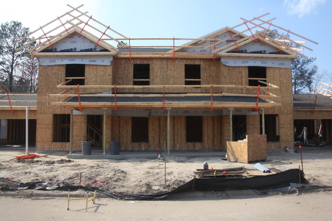 The new residences being built in Nugent Cove Housing aboard Marine Corps Air Station Cherry Point, range from three and four bedroom, single and two story reconfigurable handicap accessible homes.