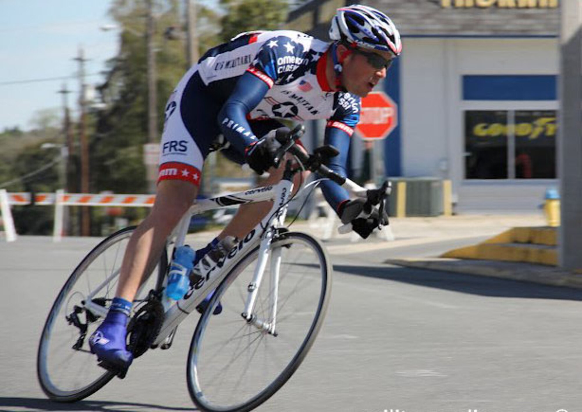 Staff Sgt. Bradley Williams, 51st Maintenance Operations Squadron senior weapons coordinator, finished 37th out of 81 competitors in the 51-mile road race at the U.S. Military Cycling Team Camp and 2012 Race for Humanity in Lutz, Fla. Feb. 6 – 12, 2012.(Courtesy photo)
