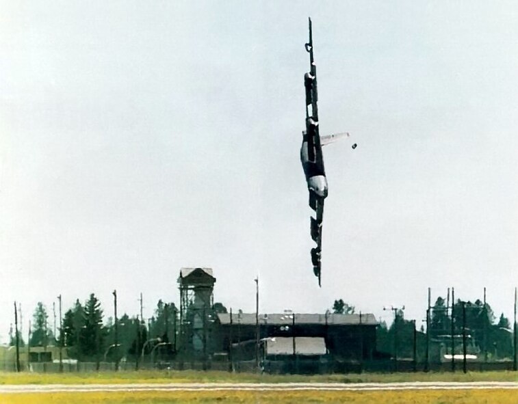 The 1994 B-52 crash at Fairchild AFB, Wash., has become one of the more infamous cases of flight discipline, which ultimately killed all four aircrew members in the aircraft. (Air Force file photo)