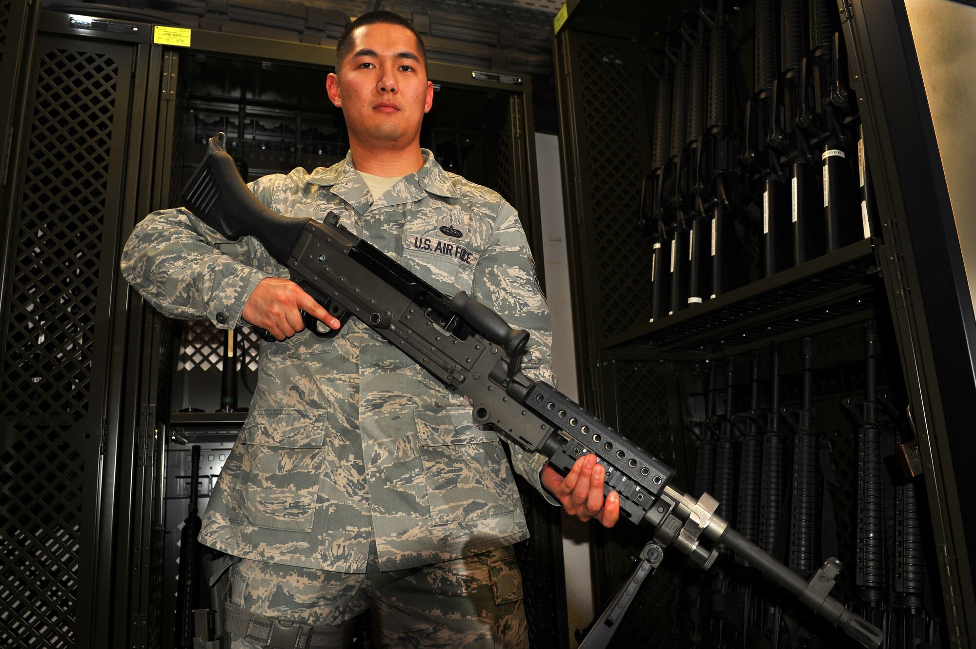 SPANGDAHLEM AIR BASE, Germany - Staff Sgt. Jeramie Hebron, 606th Air Control Squadron NCO in charge of security readiness, is the Super Saber Performer for the week of March 1 - 7. (U.S. Air Force photo by Airman 1st Class Dillon Davis/Released)