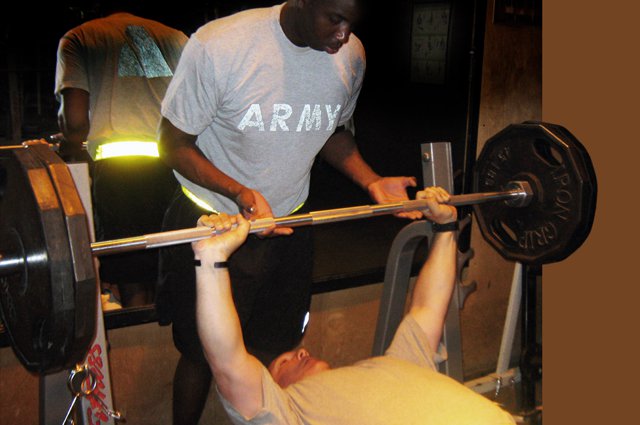 Army bench on sale press