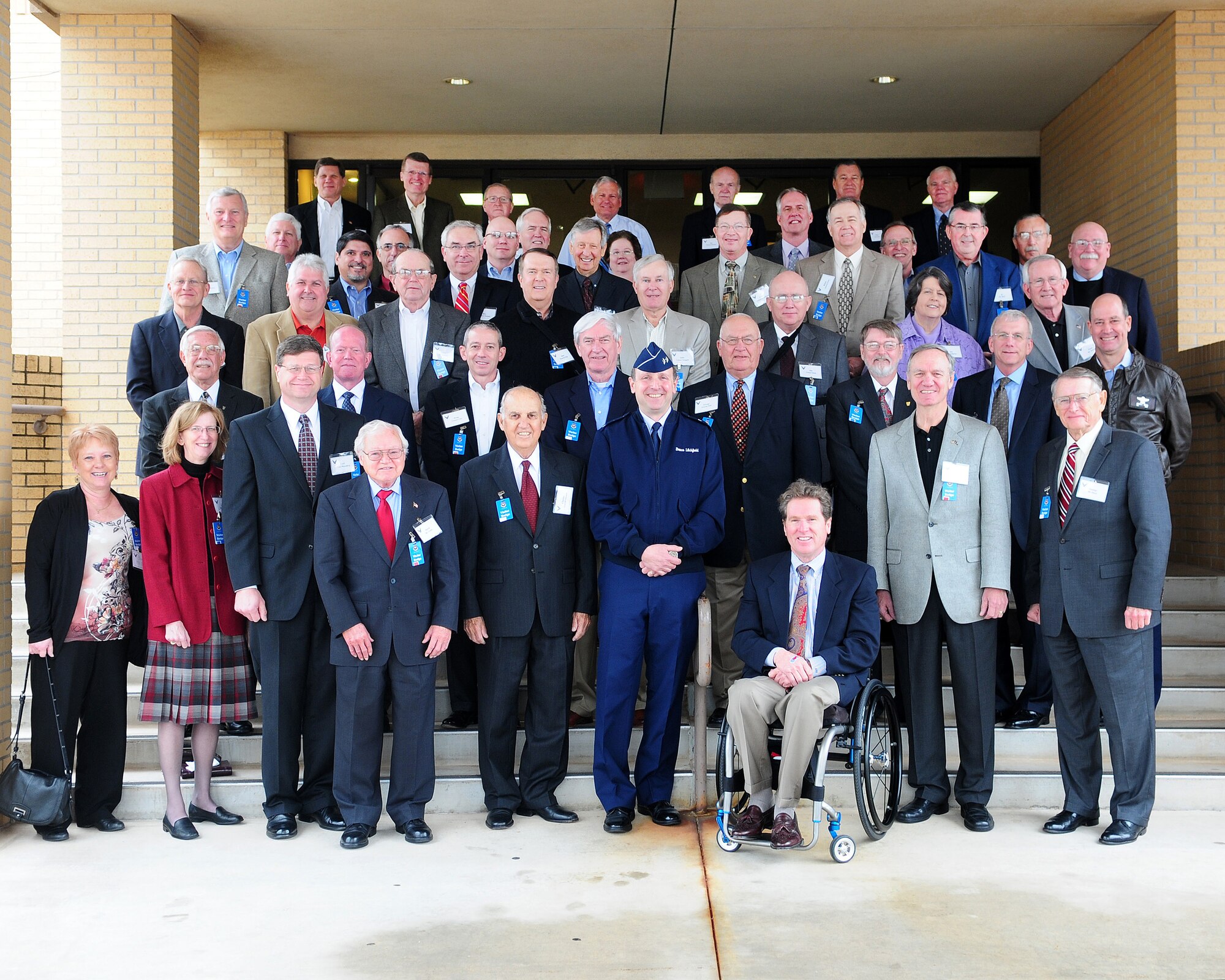 The past caught up with the present at Tinker on Feb. 28. Several former senior leaders returned to the base for the  Oklahoma City Air Logistics Center’s Blue Summit 2012, which provides an opportunity to present updates on the progress of Tinker and the ALC to the retirees. It also allows the base to benefit from the combined experience these leaders have acquired. (Air Force photo by Kelly White)