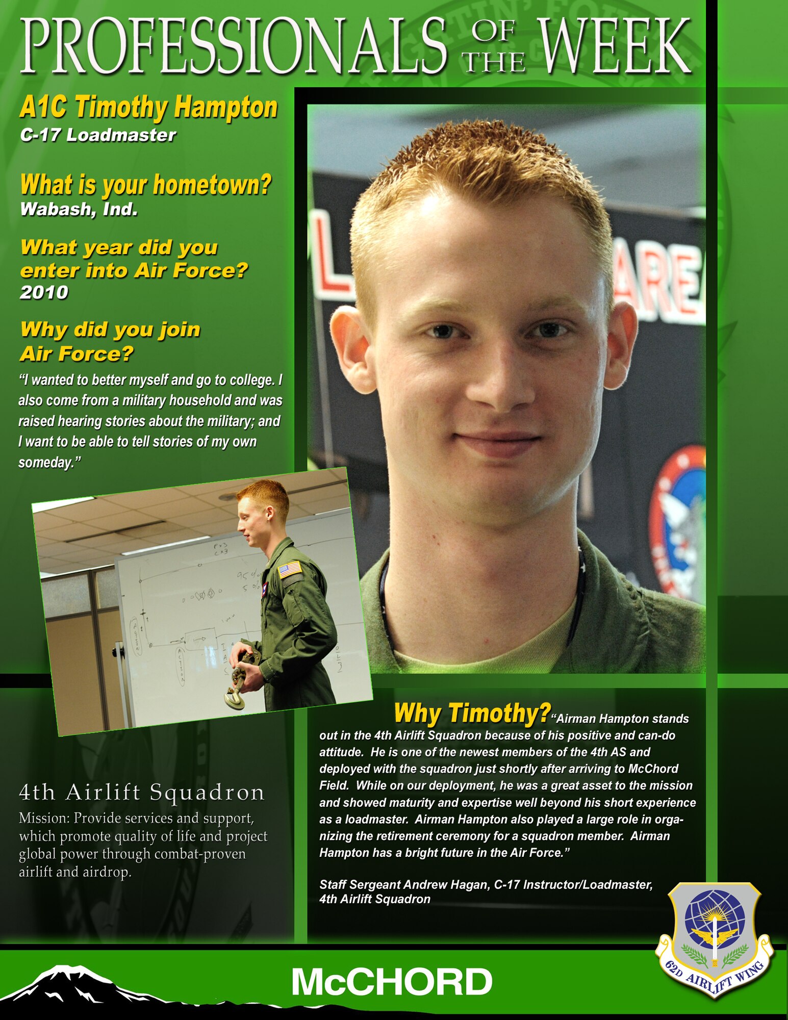 Airman 1st Class Timothy Hampton (U.S. Air Force graphic/Adamarie Lewis-Page)