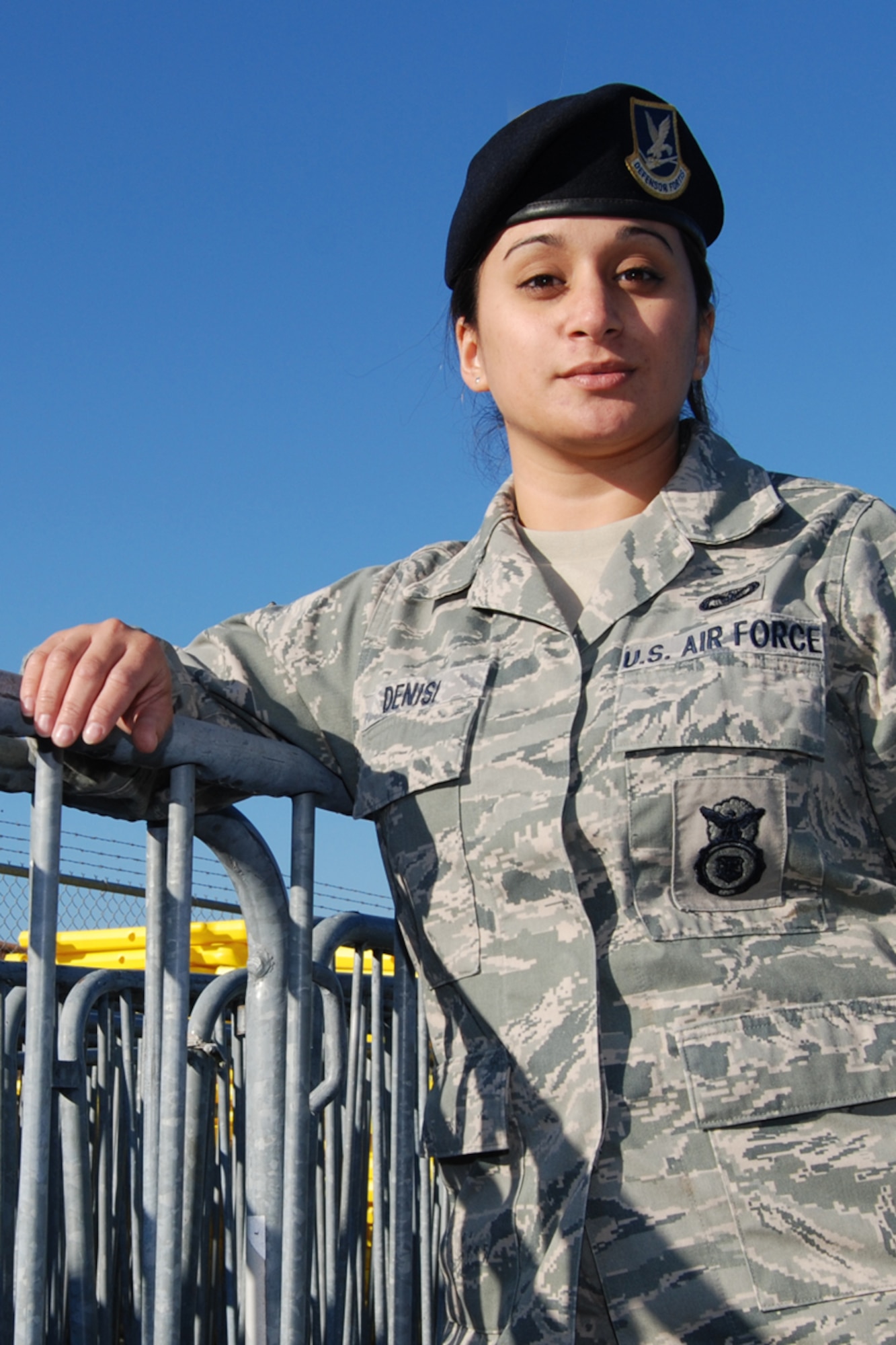 Staff Sgt. Barbara Denisi serves as a 94th Security Forces Squadron security forces apprentice. Her primary focus is the defense of Dobbins Air Reserve Base, securing and protecting all personnel and property. "I've recently completed Combat Arms Training," said Denisi. "The knowledge I retained not only betters me as an Airman, but gives me an opportunity to assist others."