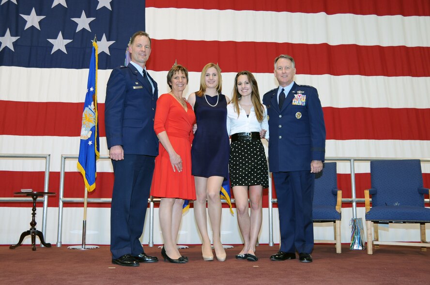 Col. Eric S. Overturf, 442nd Fighter Wing commander, was promoted to brigadier general in a ceremony at Whiteman Air Force Base on March 3, 2012. The 442nd Fighter Wing is an A-10 Thunderbolt II Air Force Reserve unit at Whiteman. (U.S. Air Force photo/Staff Sgt. Lauren Padden) 