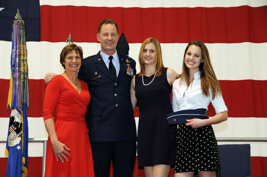 Col. Eric S. Overturf, 442nd Fighter Wing commander, was promoted to brigadier general in a ceremony at Whiteman Air Force Base on March 3, 2012. The 442nd Fighter Wing is an A-10 Thunderbolt II Air Force Reserve unit at Whiteman. (U.S. Air Force photo/Staff Sgt. Lauren Padden) 