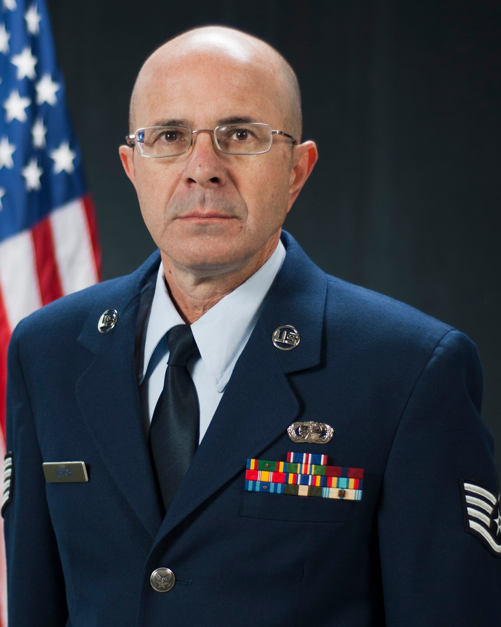 Staff Sgt. Ronald Letch is the recipient of the Non-Commissioned Officer of the Year award for the 157th Air Refueling Wing, Dec. 3, 2011.  The award is presented during the N.H. Air National Guard’s annual Commander’s Call held in December, Pease Air National Guard Base, N.H.  Letch is a member of the 157th Force Support Squadron. (National Guard photo by Tech. Sgt. Aaron Vezeau/Released)