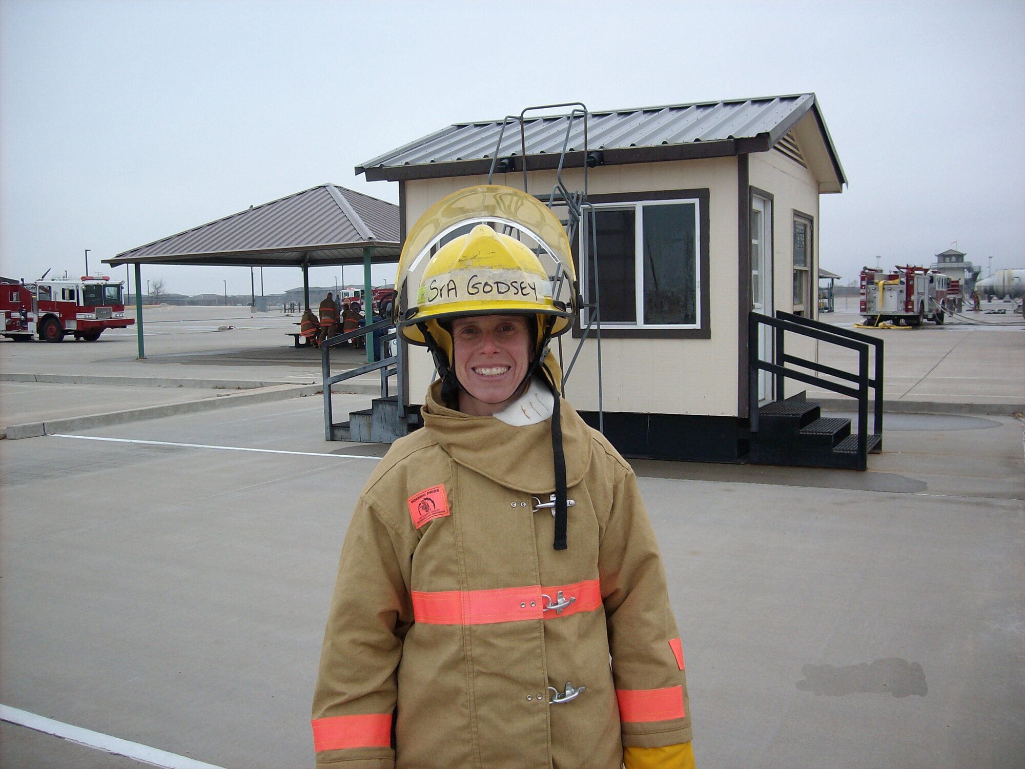 WRIGHT-PATTERSON AIR FORCE BASE, Ohio - Senior Airman Jennifer Godsey, 445th Civil Engineer Squadron firefighter, is the wing’s March Spotlight performer. (Courtesy photo)