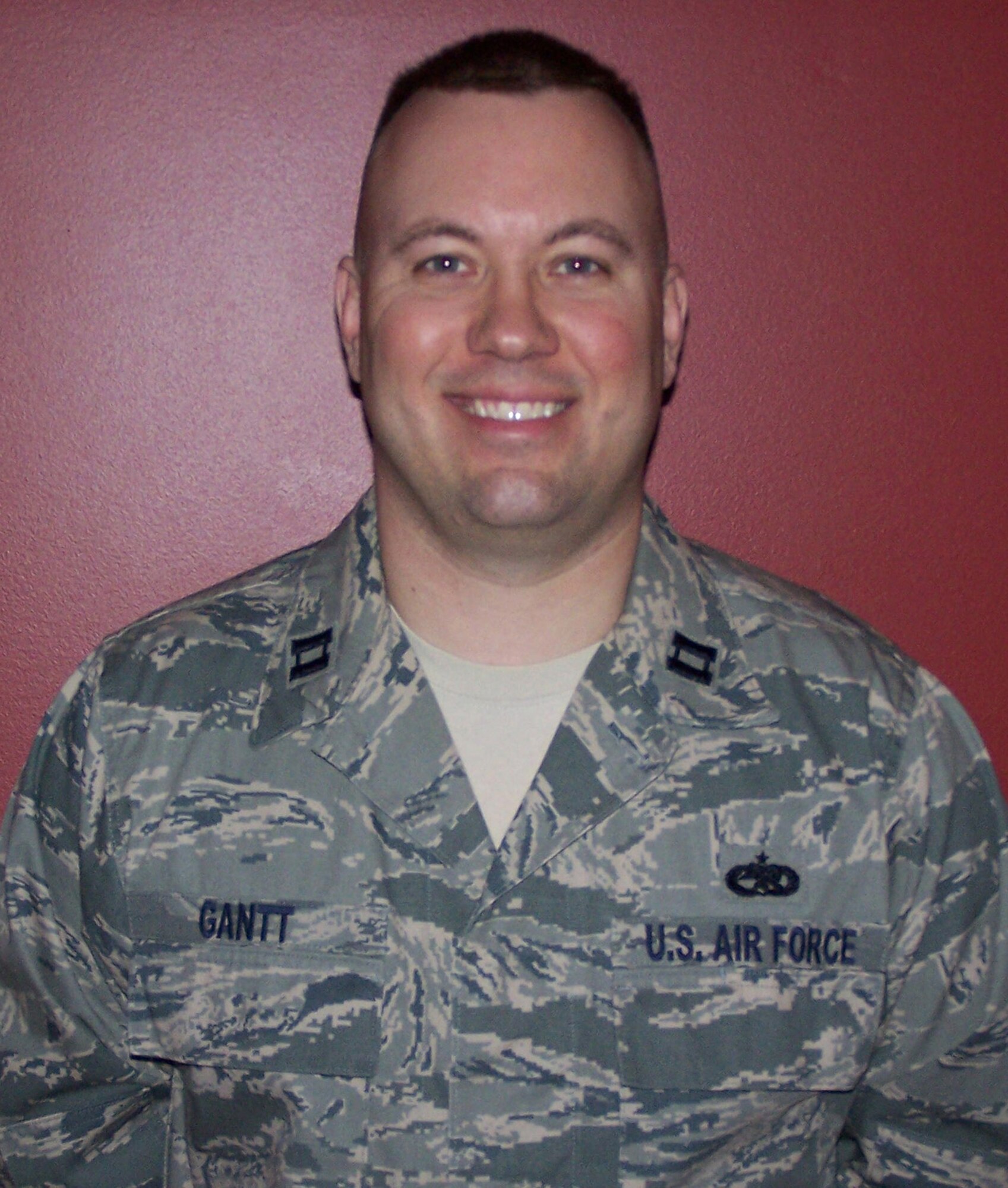 WRIGHT-PATTERSON AIR FORCE BASE, Ohio - Capt. Randolph Gantt has been selected as the 445th Airlift Wing Company Grade Officer of the Quarter, first quarter. (Courtesy photo)