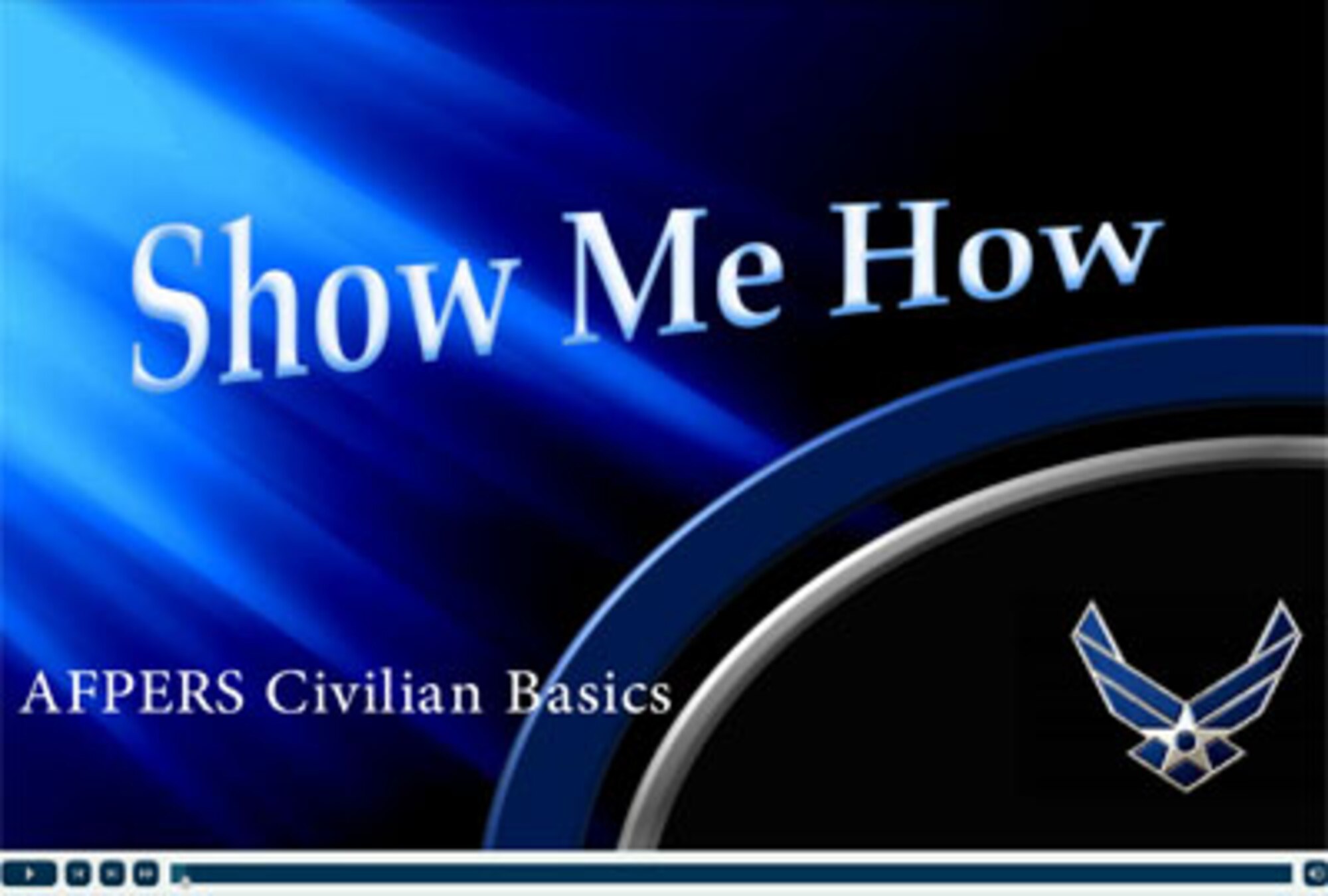 Air Force officials have created a video tutorial, or vodcast, to educate civil service employees, supervisors and human resources specialists about the information and resources available to civilians on the Air Force Personnel Services, or AFPERS, website. The five-minute vodcast teaches civilians about some of the features highlighted on the AFPERS civilian homepage and key resources like the Supervisor's Resource Center, MyBiz and other secure civilian personnel applications. (Courtesy graphic)