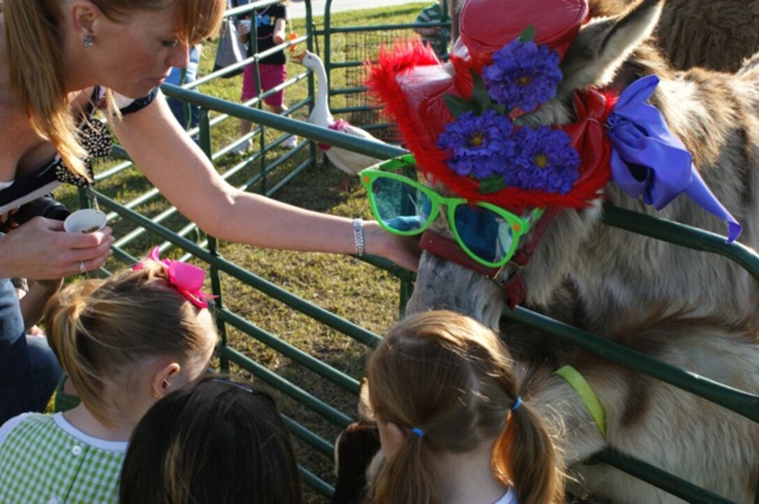 Easter Eggstavaganza petting zoo.
