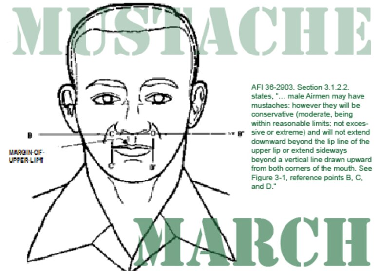 Mustache March maximizes manliness > Air Force District of Washington