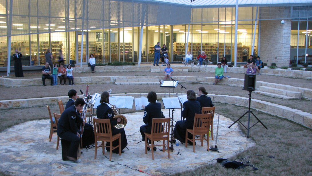 Southwest Winds performs at the Parman Library in San Antonio, TX