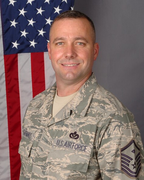 U.S. Air Force Master Sgt. Matthew Stathakis recently completed Senior NCO Academy at Camp Lejeune, N.C., Feb. 24, 2012. Typically, Airmen attend Senior NCO Academy at Maxwell-Gunter Air Force Base, Ala. Stathakis decided to take a different route and attend the seven week Marine course. Stathakis, 4th Medical Group first sergeant, hails from Deerfield Beach, Fla. (Courtesy photo)