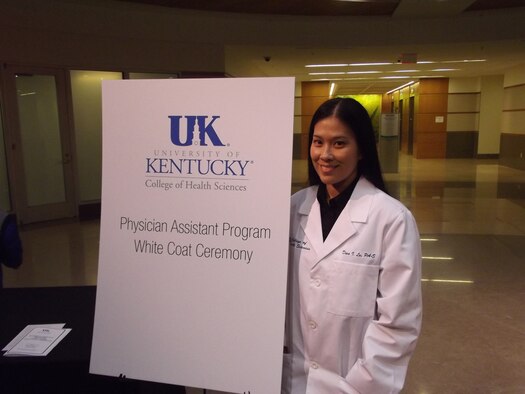 WRIGHT-PATTERSON AIR FORCE BASE, Ohio - Tech. Sgt. Herodina “Dina” Lu, 445th Aerospace Medicine Squadron dental technician, is currently enrolled in the 29-month Master of Science degree program in the physician assistant field at the Morehead, Ky., branch of the University of Kentucky. (Courtesy photo)