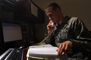 U.S. Air Force Airman 1st Class Andrew Rumbaut serves as a knowledge operations manager for the 366th Mission Support Group at Mountain Home Air Force Base, Idaho, and was named warrior of the week. (U.S. Air Force photo/Senior Airman Debbie Lockhart)