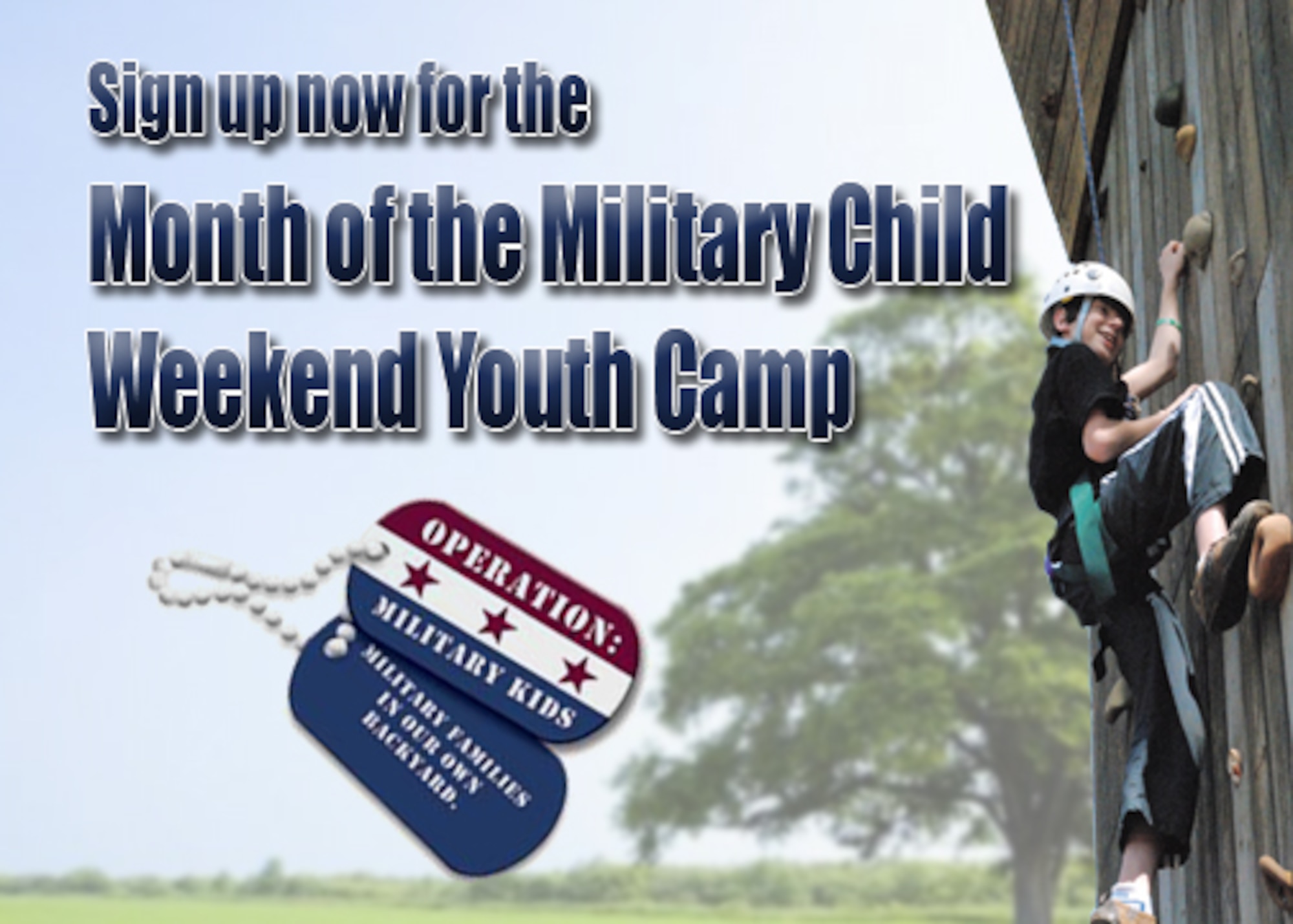 It’s time for “Celebrating the Month of the Military Child Weekend Youth Camp” with the Georgia National Guard State Youth Program and Operation Military Kids!