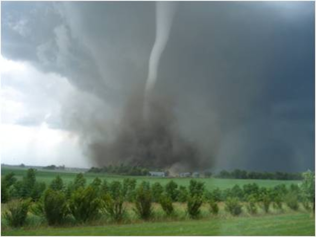 Tornadoes have been reported in every state in the US and also in every season. They most often occur between 3 p.m. and 9 p.m., according to Staff Sgt. Amber R. Okubo, a  633rd Civil Engineer Squadron Emergency Management journeyman. (Courtesy photo)