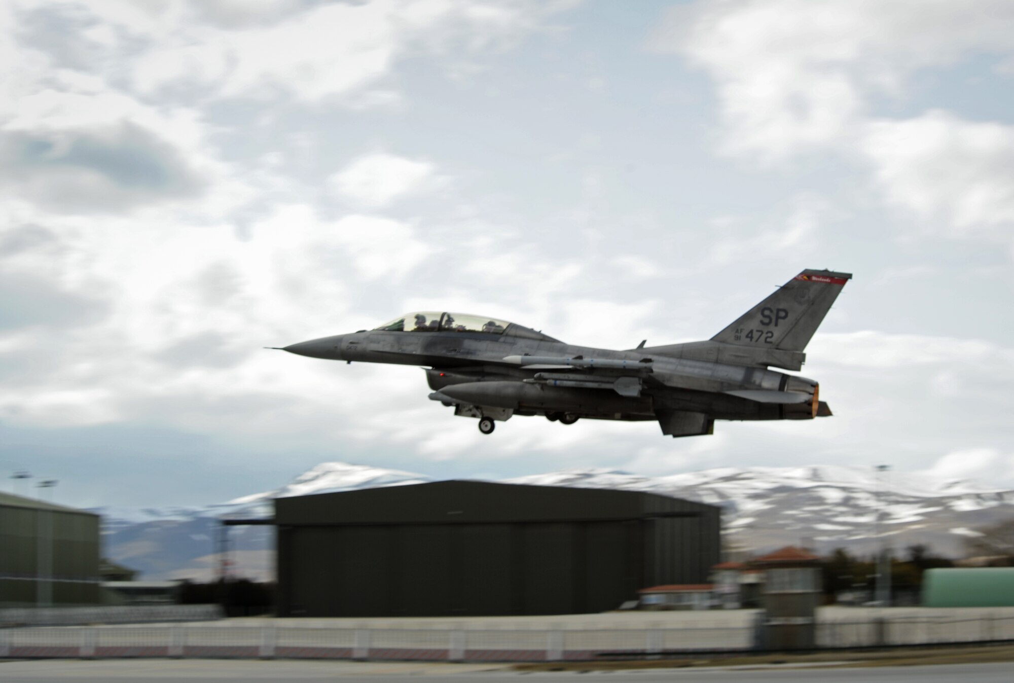 KONYA, Turkey -- An F-16 Fighting Falcon from the 480th Fighter Squadron takes off during Exercise Anatolian Falcon 2012, March 12. During the bilateral training exercise the 480th FS flew missions with the Turkish air force to practice air interdiction, attack, air superiority, defense suppression, airlift, air refueling and reconnaissance. (U.S. Air Force photo/Staff Sgt. Benjamin Wilson)