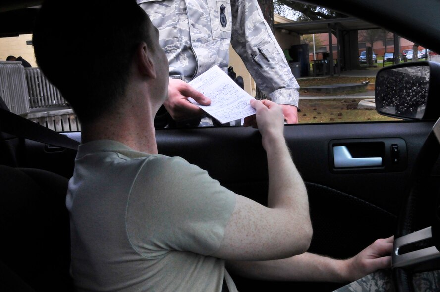 People who receive a traffic citation at Robins will receive a notice to appear in U.S. Magistrate Court in Macon and could face monetary fines.  (U. S. Air Force photo illustration by Sue Sapp)