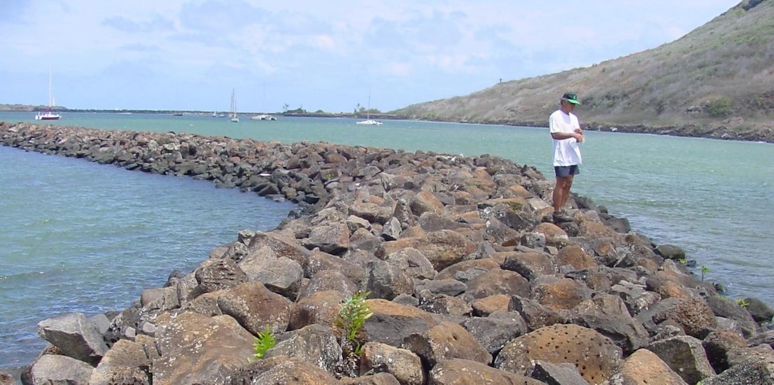 Annual breakwater inspection being conducted as part of the Operations and Maintenance program for completed projects. 
