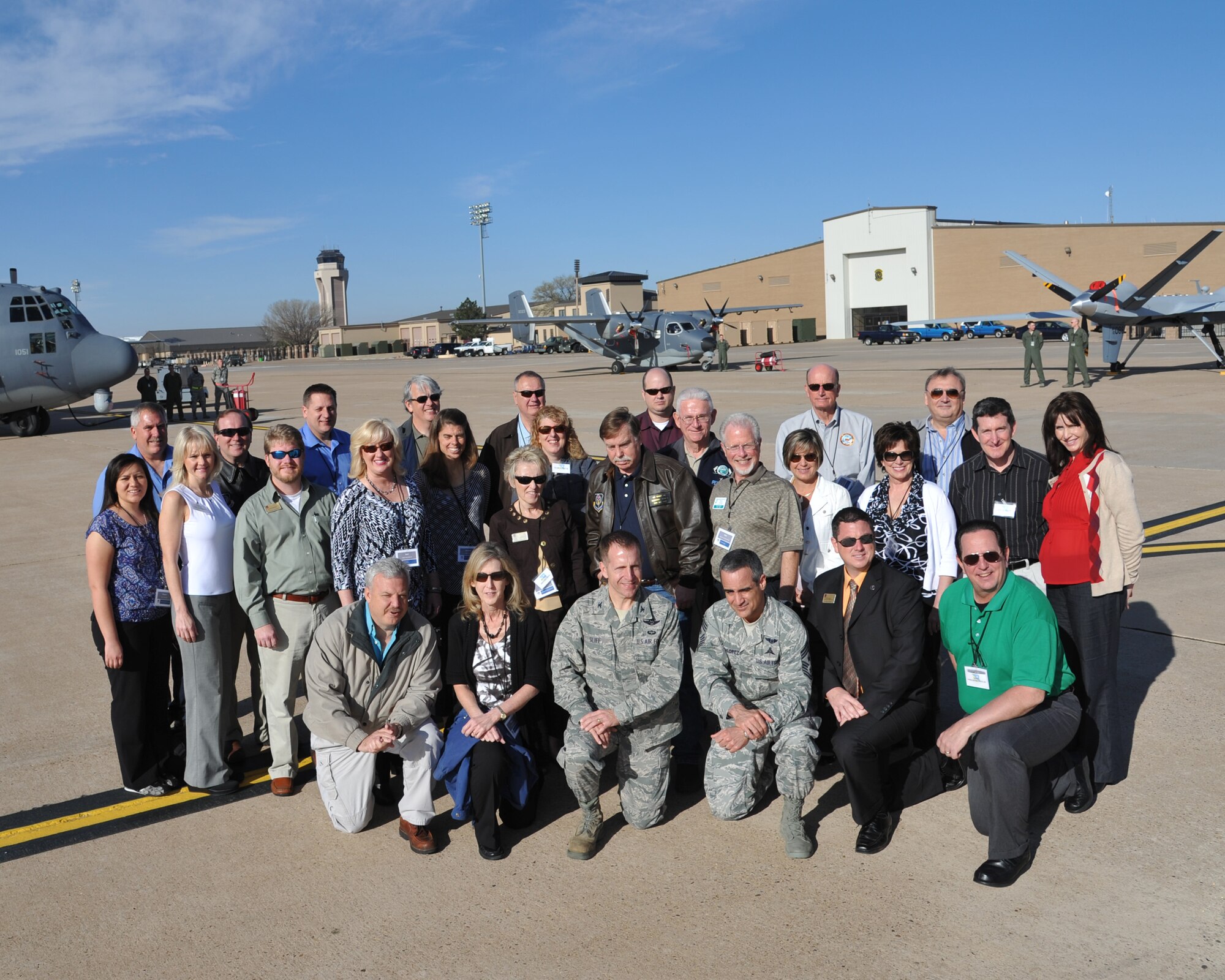 24 civic leaders from the 1st Special Operations Wing traveled to Cannon Air Force Base, N.M., Mar. 13-14, to get a first-hand glimpse into the mission of the 27th Special Operations Wing. Civic leader tours are a community relations function that introduces community leaders from one geographical area to a different Air Force mission to provide a bigger Air Force vision. (Courtesy photo)


