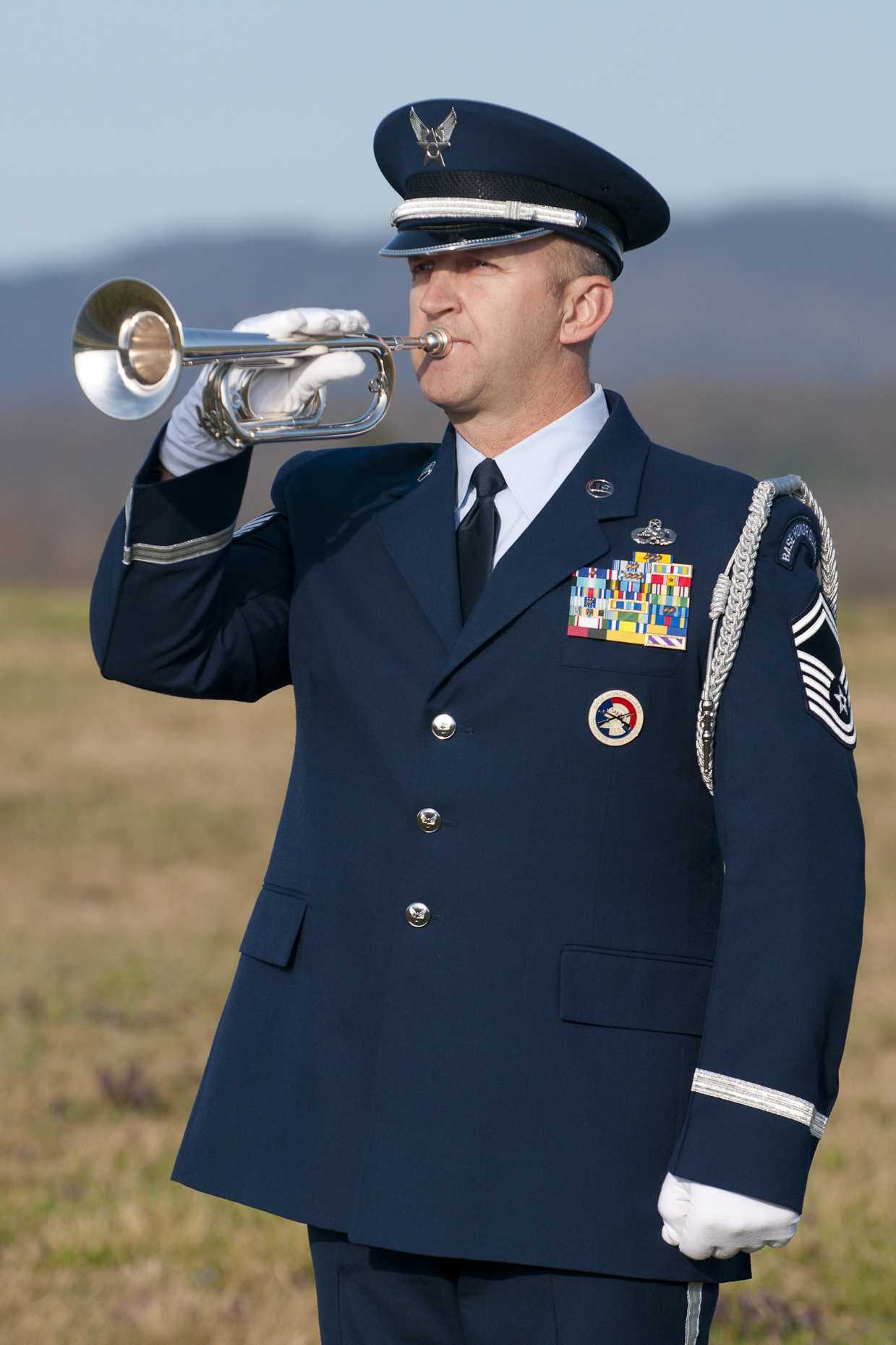 167th Wing Airman steps up to honor veteran after bugle falls silent Air National Guard Article Display