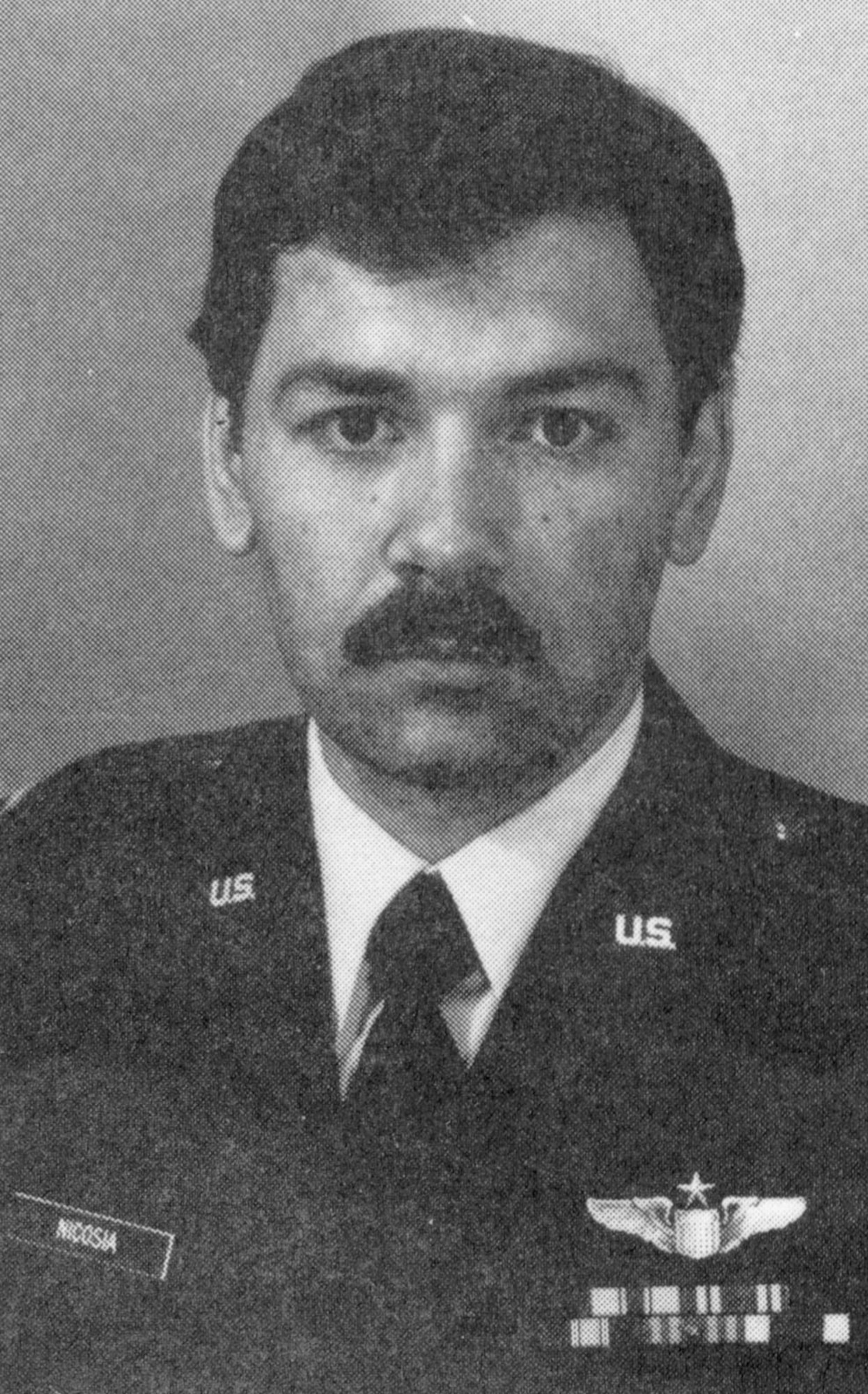 Capt. Robert J. Nicosia was born in Detroit, Mich., on Nov. 12, 1948. He entered the Air Force as a 2nd Lt. in 1973 and served as a KC-135 pilot, co-pilot, and instructor pilot until 1978 at Rickenbacker AFB, Ohio.