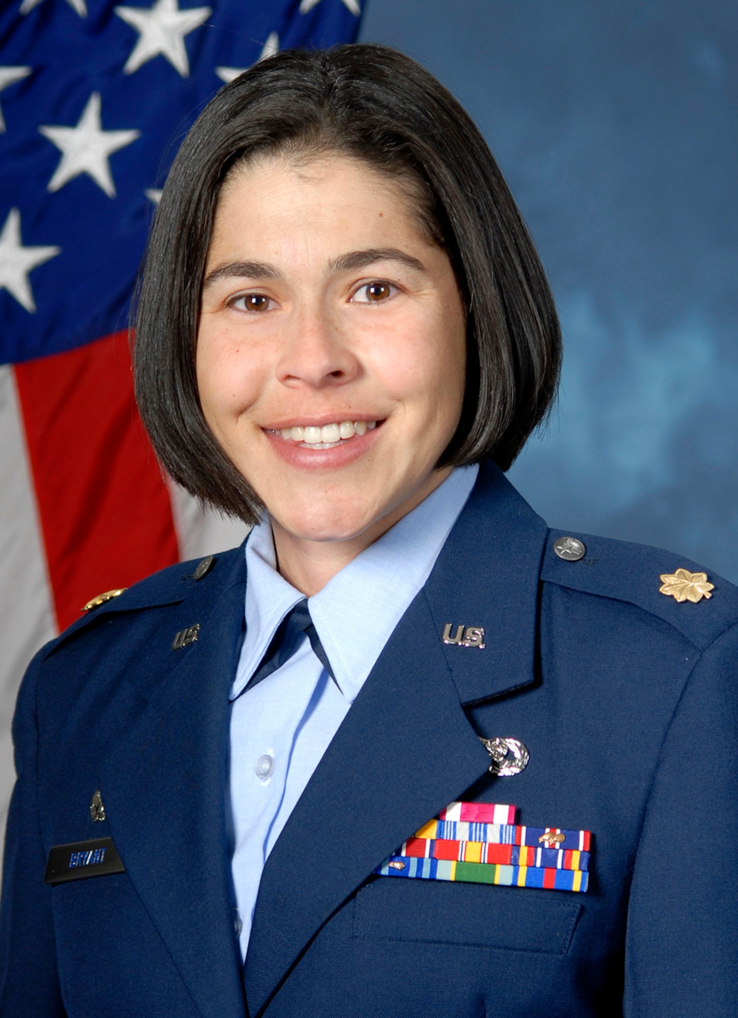 Maj Elaine Melendez Bryant is the air officer commanding for Cadet Squadron 24 at the Air Force Academy in Colorado Springs, Colo. (U.S. Air Force photo)