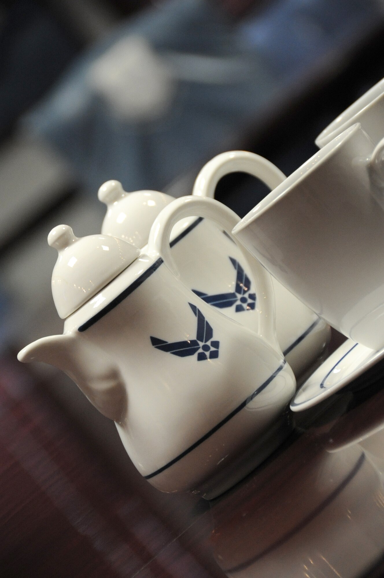 Coffee service during business meetings and for distinguished visitors is provided by the 81st Training Wing protocol office.  (U.S. Air Force photo by Kemberly Groue)