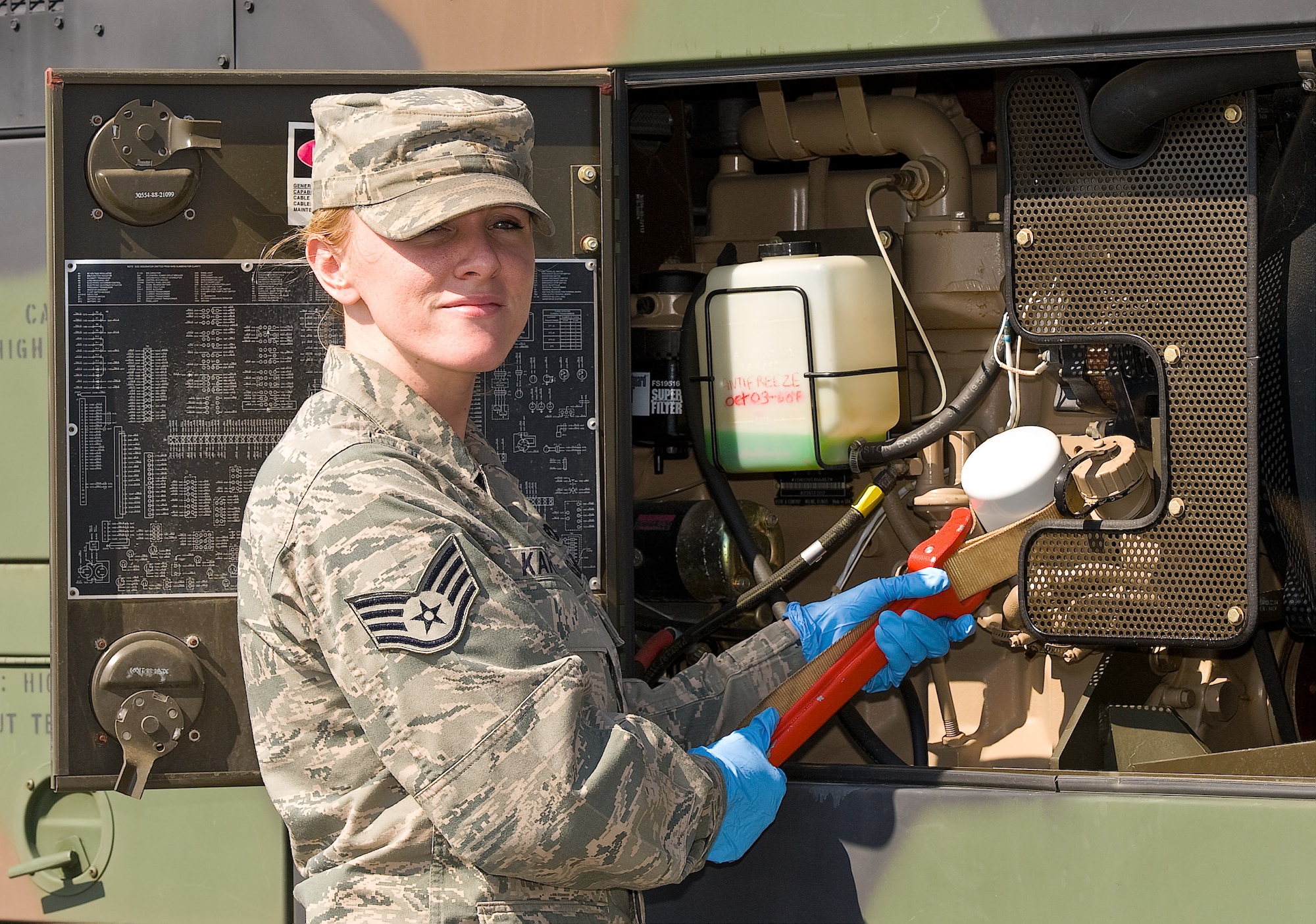 Staff Sgt. Lauren B. Karas, Airman of the Week March 23, 2012 (U.S. Air Force photo/Roland Balik)