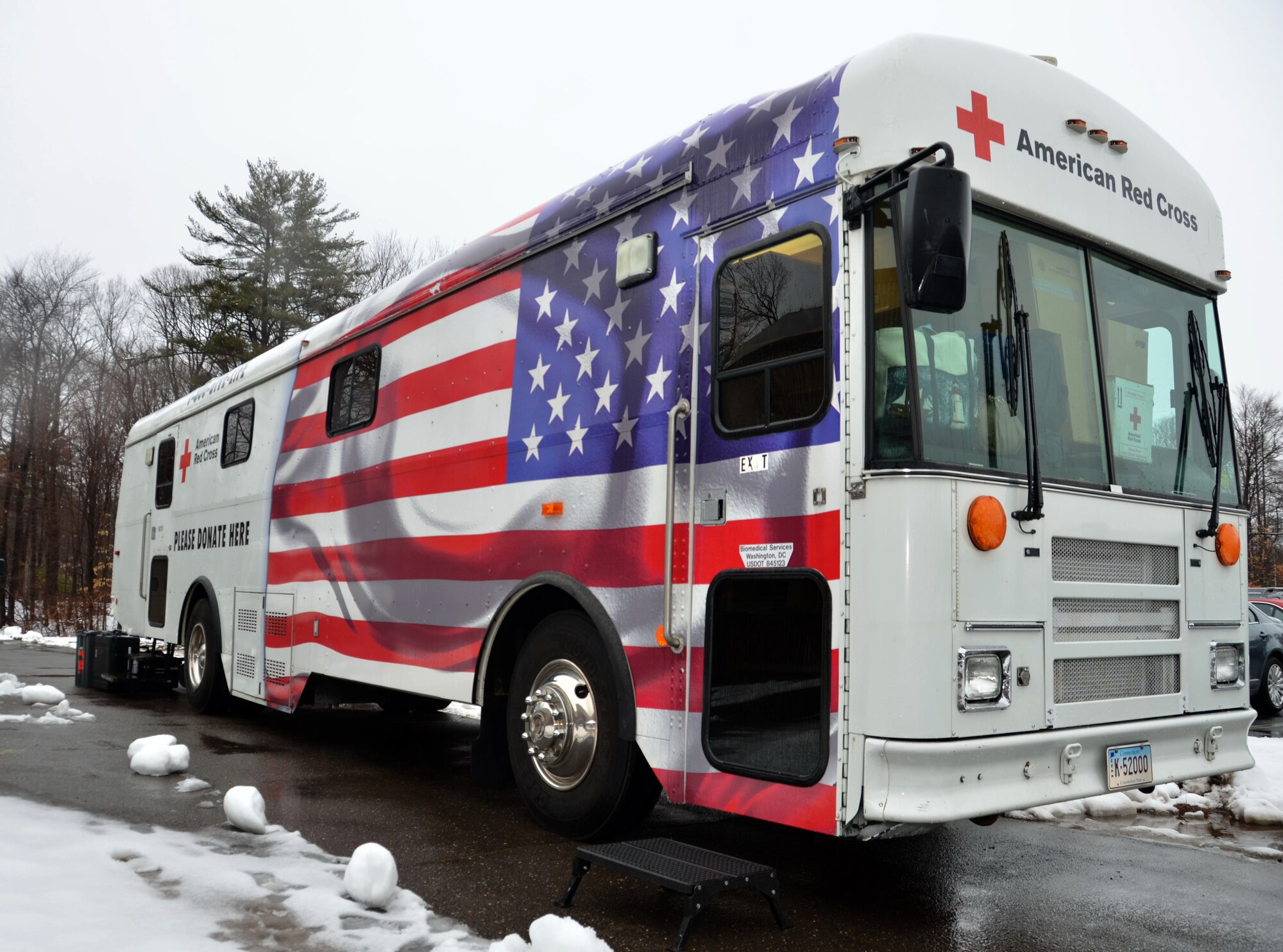 The Charter Oak branch of the American Red Cross held a blood drive on Bradley Air National Guard Base, East Granby, Conn. March 3, 2012. The event was the first blood drive the branch has had at the 103rd Airlift Wing in nearly 10 years. (U.S. Air Force photo by Tech. Sgt. Joshua Mead)