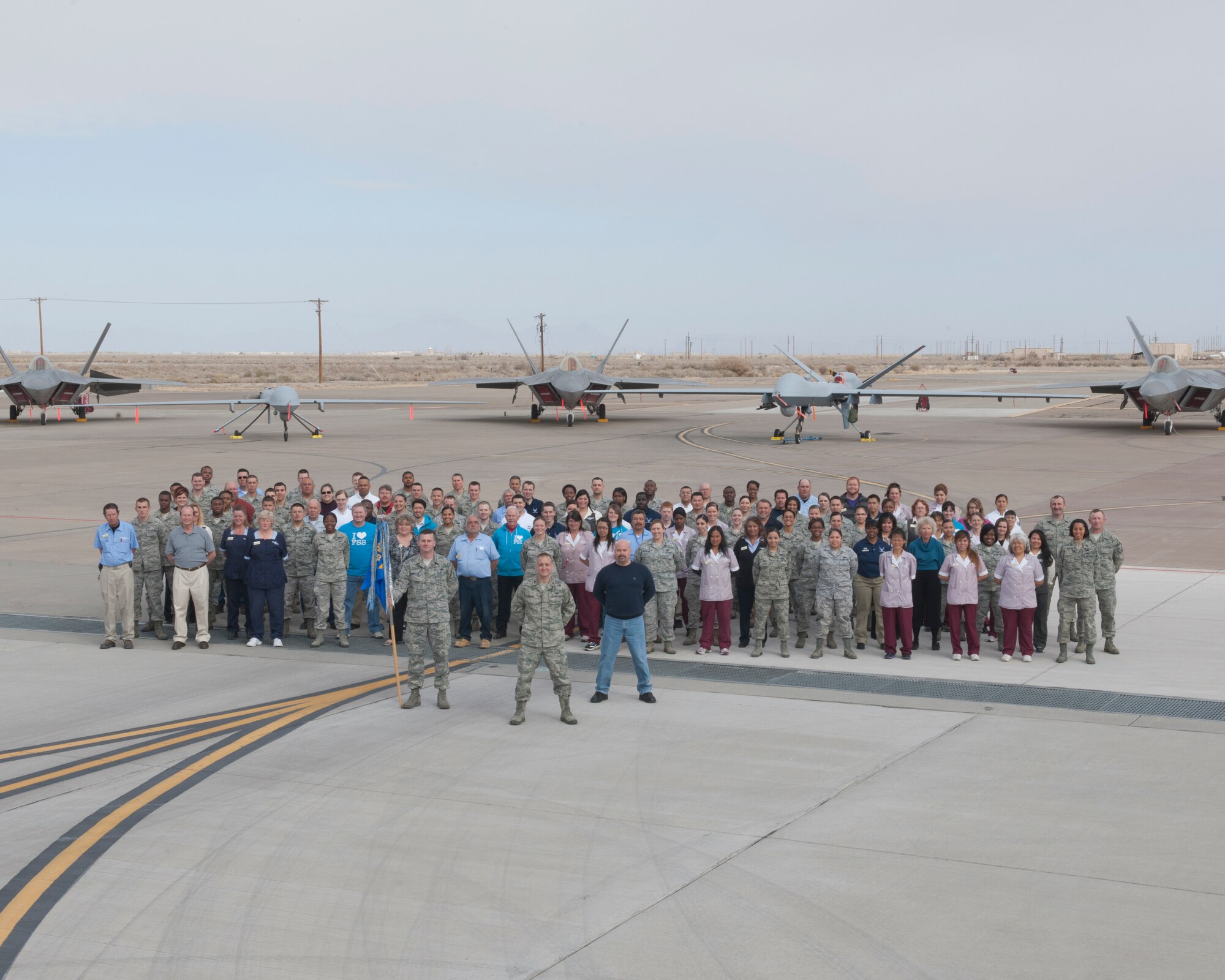 The 49th Force Support Squadron at Holloman Air Force Base, N.M., earned the Maj. Gen. Eugene L. Eubank award, naming them the best (small installation) force support squadron in the Air Force, March 7. (U.S. Air Force photo by Senior Airman Deandre Curtiss)