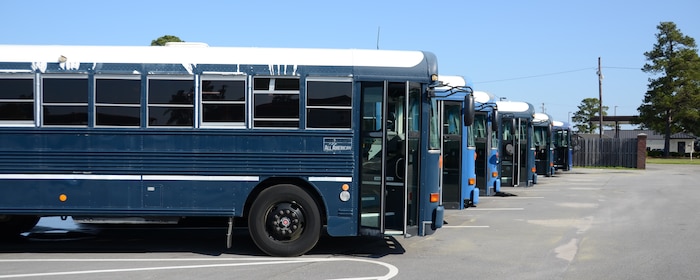 The 628th Logistics Readiness Squadron Vehicle Operations section operates 70 vehicles ranging from sedans to buses, utility trucks and full 18-wheel tractor/trailer combinations that transport personnel and materials. They are located at building 412 on the Air Base. (U.S. Air Force photo by Senior Airman Anthony J. Hyatt)
